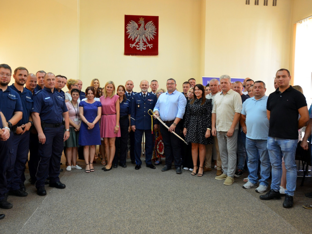 Pożegnanie ze służbą kom. Pawła Gołębczyka