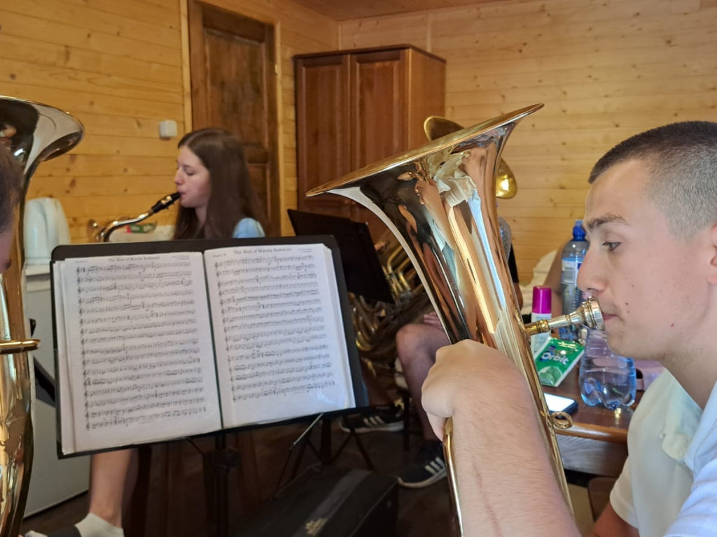 Mławska Orkiestra Dęta na warsztatach