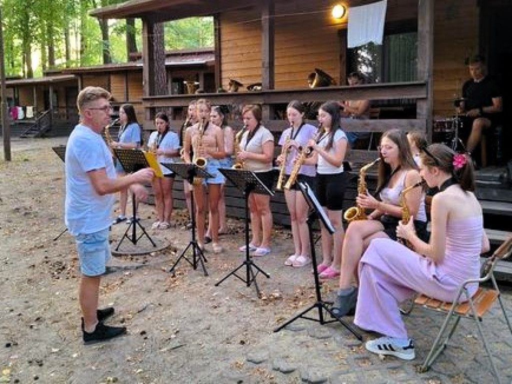 Mławska Orkiestra Dęta na warsztatach