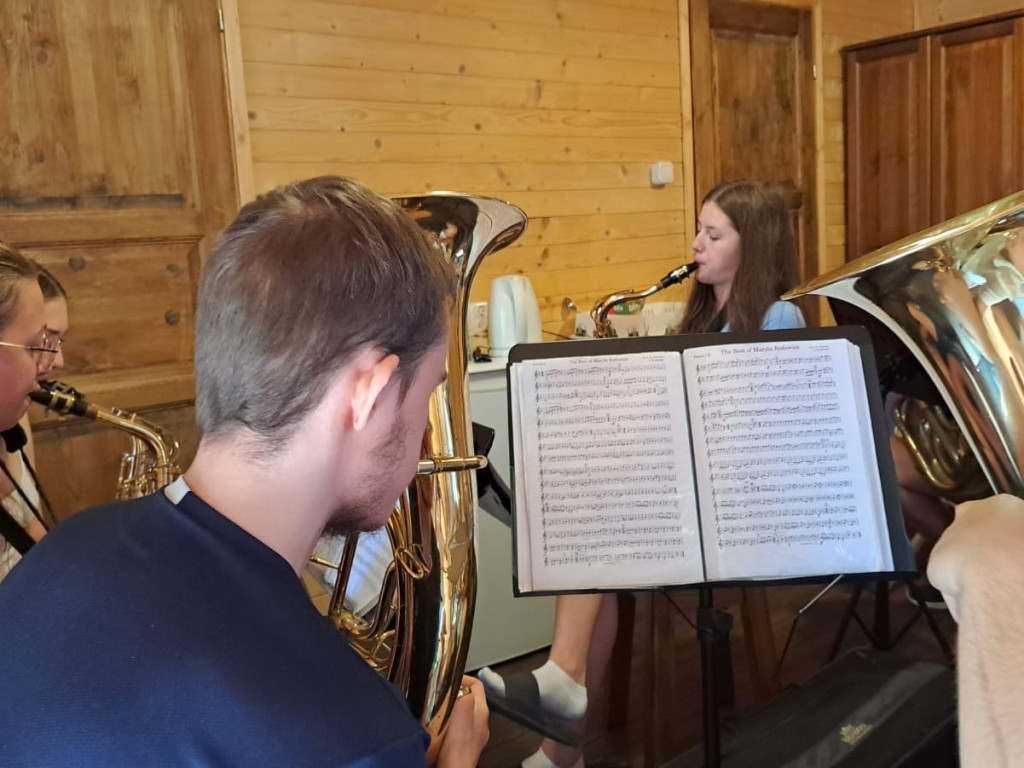 Mławska Orkiestra Dęta na warsztatach