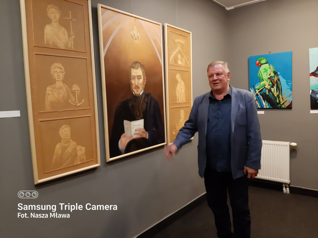 Mławianie na plenerze malarskim w Muzeum Romantyzmu w Opinogórze