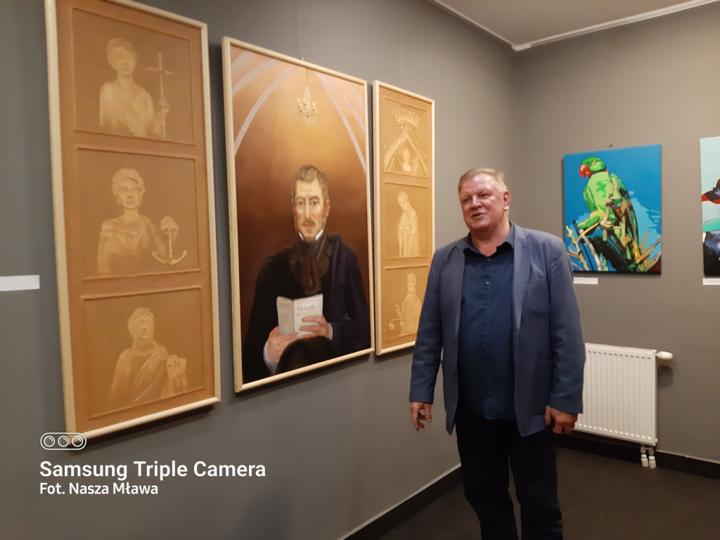 Mławianie na plenerze malarskim w Muzeum Romantyzmu w Opinogórze