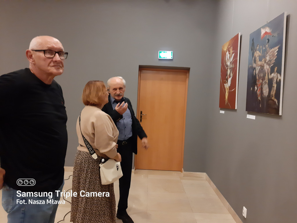 Mławianie na plenerze malarskim w Muzeum Romantyzmu w Opinogórze