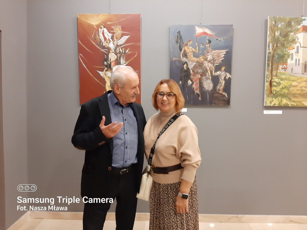 Mławianie na plenerze malarskim w Muzeum Romantyzmu w Opinogórze