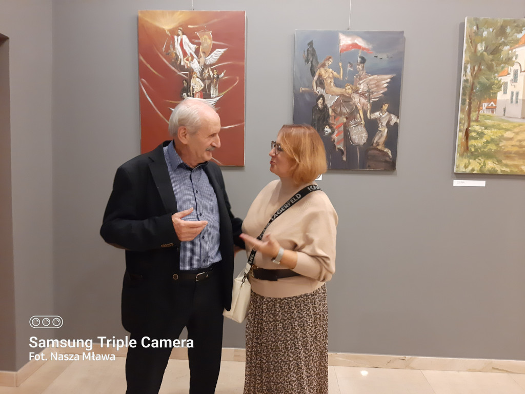 Mławianie na plenerze malarskim w Muzeum Romantyzmu w Opinogórze