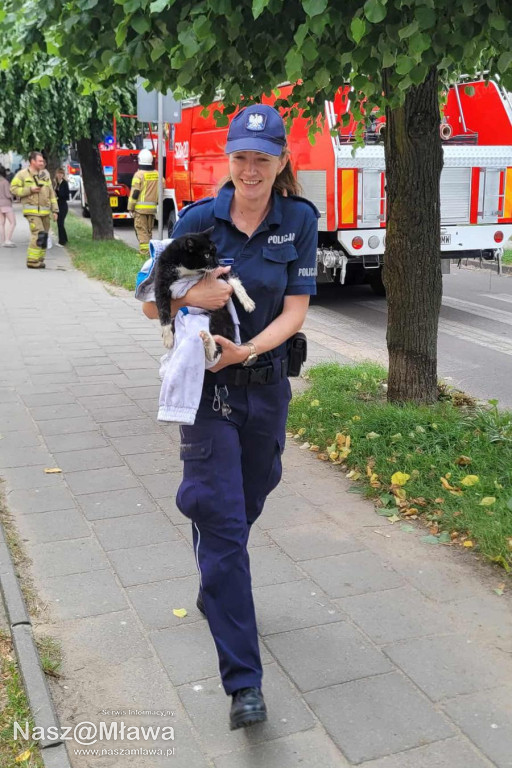 Mławska policja informuje o skutkach pożaru kamienicy przy ulicy Słowackiego