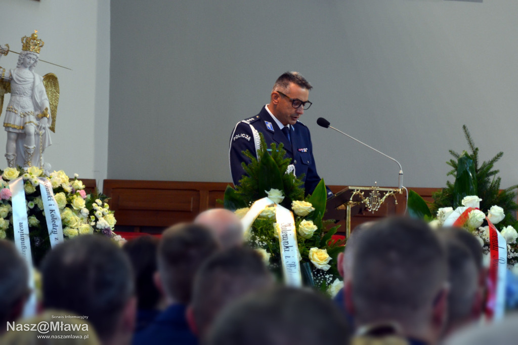 Pożegnanie mławskiego policjanta