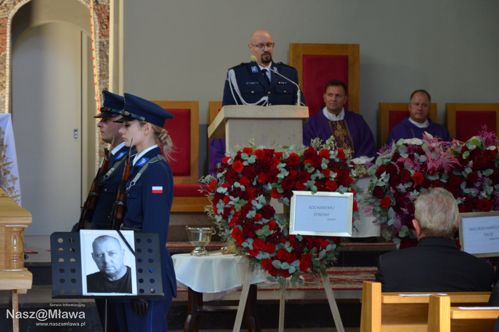 Pożegnanie mławskiego policjanta