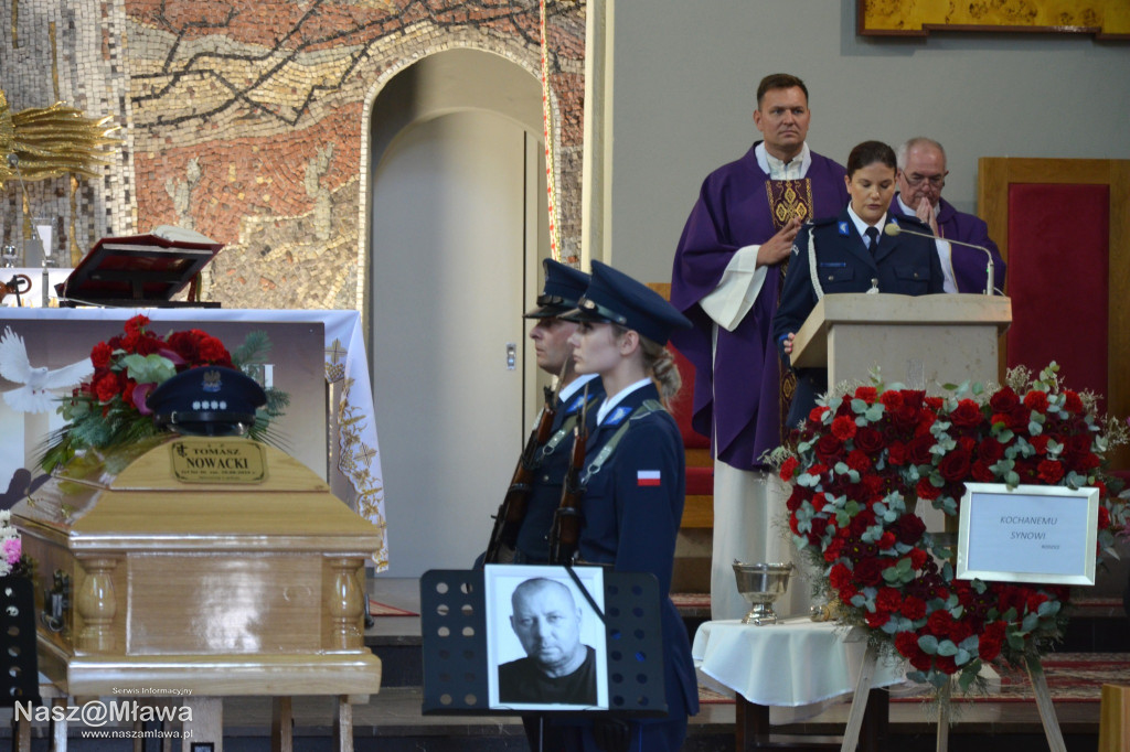 Pożegnanie mławskiego policjanta