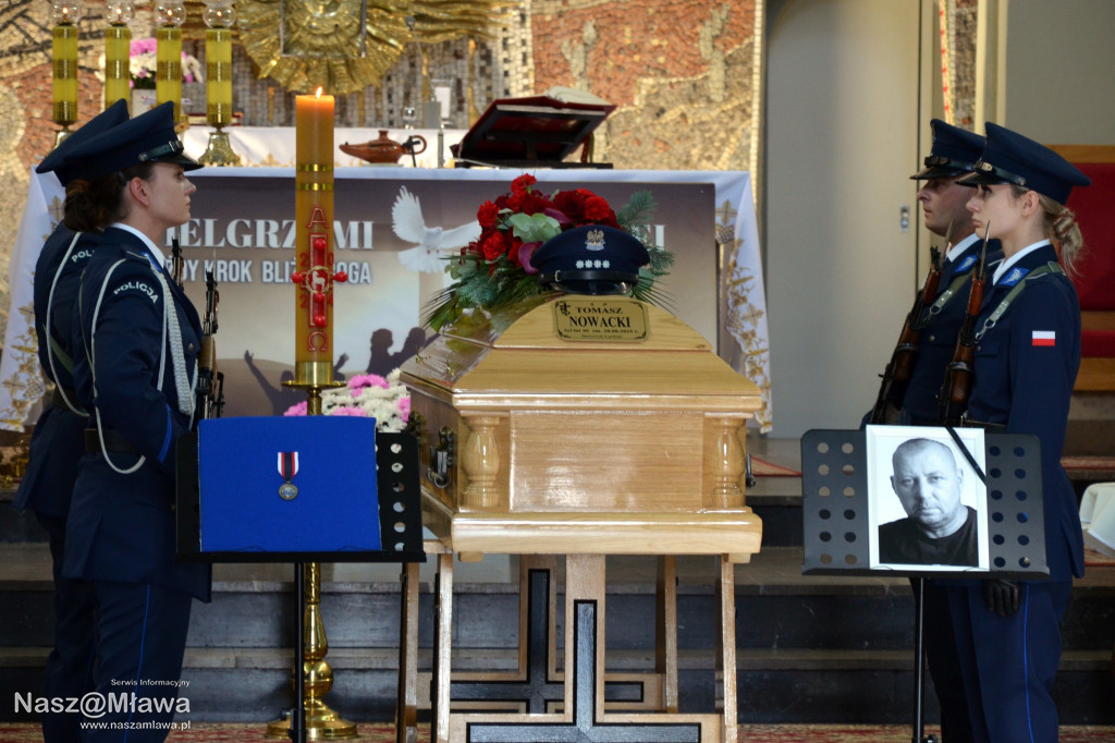 Pożegnanie mławskiego policjanta