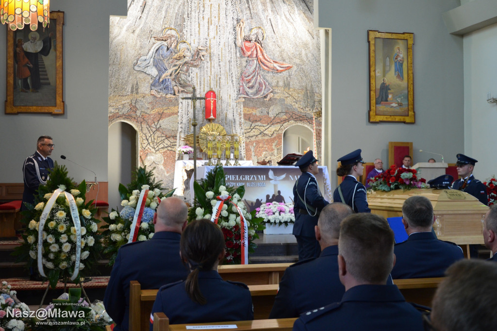 Pożegnanie mławskiego policjanta