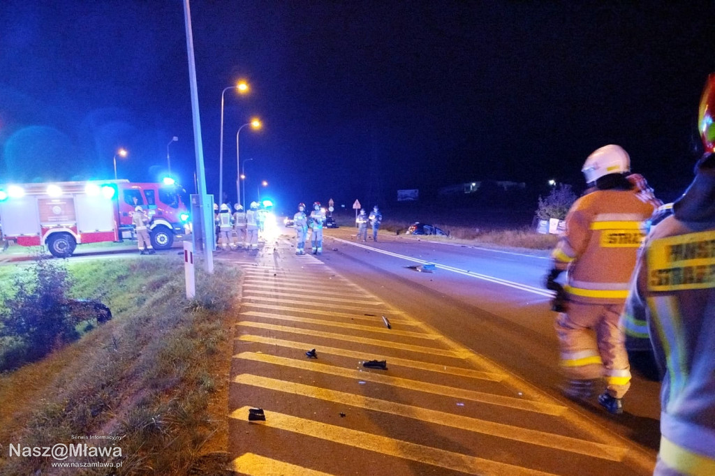 3 osoby poszkodowane. Wypadek na drodze wojewódzkiej