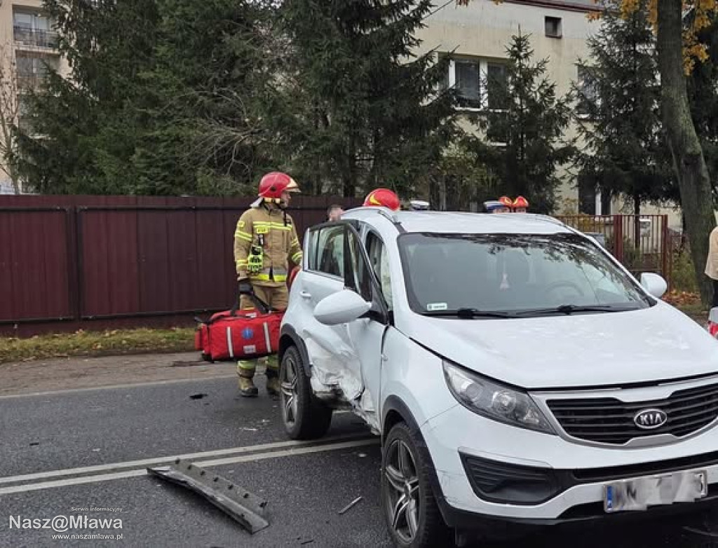 Karambol na Piłsudskiego w Mławie
