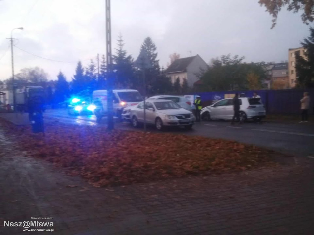 Karambol na Piłsudskiego w Mławie