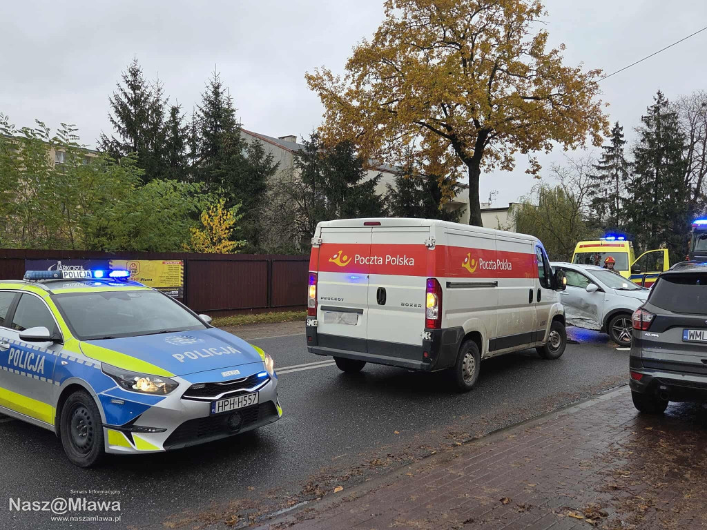 Karambol na Piłsudskiego w Mławie