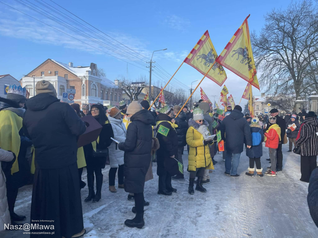 Orszak Trzech Króli przeszedł ulicami Mławy