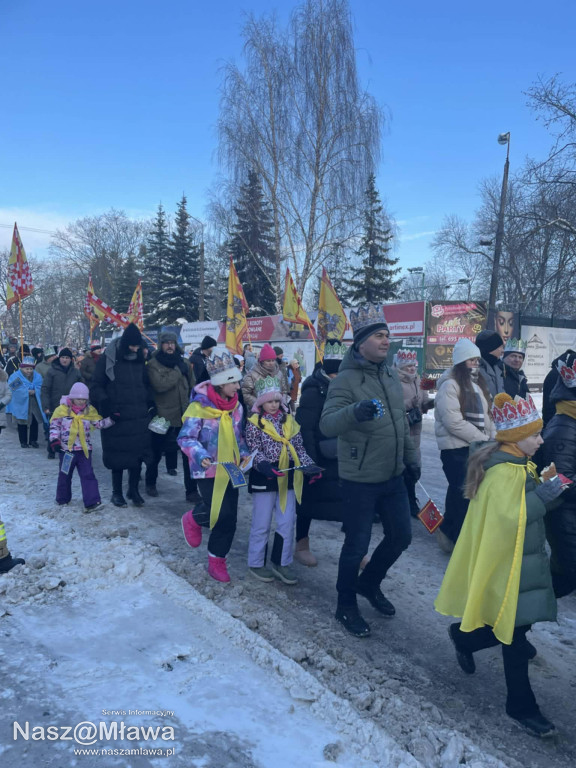 Orszak Trzech Króli przeszedł ulicami Mławy