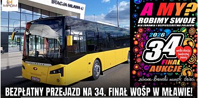 Żółty autobus na Finał WOŚP. Trasa przejazdu