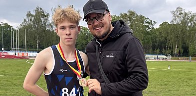 Złoto w trójskoku, brąz w skoku w dal. Jakub na podium w Mazowszu