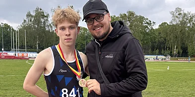 Złoto w trójskoku, brąz w skoku w dal. Jakub na podium w Mazowszu