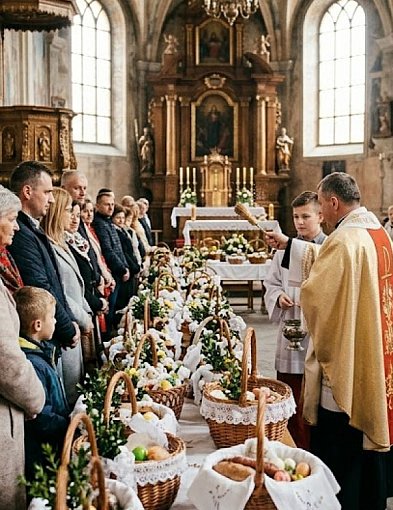 Wielkanoc 2026 w Mławie: Kiedy nabożeństwa, święcenie pokarmów i Rezurekcje