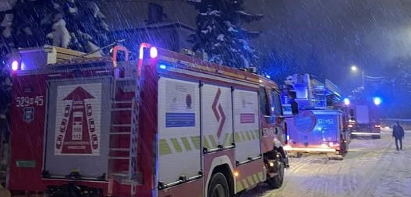 Interwencja straży na Piłsudskiego