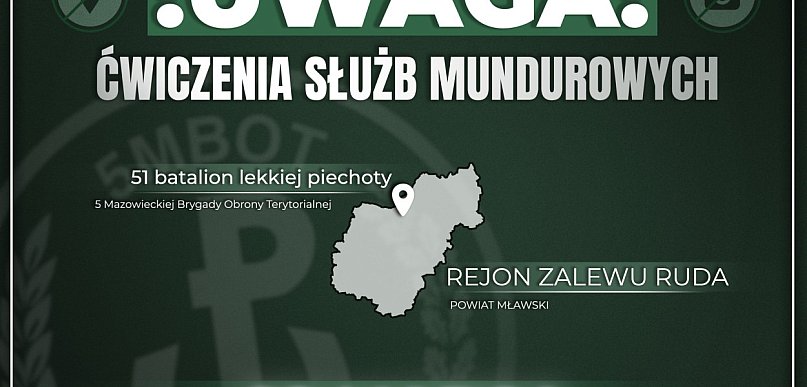 Ćwiczenia wojskowe nad Zalewem Ruda. Wojsko prosi o coś mieszkańców