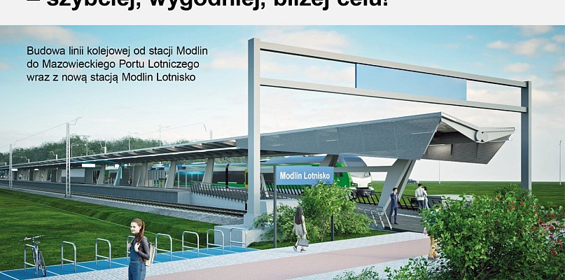 Bezpośredni pociąg na lotnisko w Modlinie: Ruszył przetarg na kluczową linię kolej