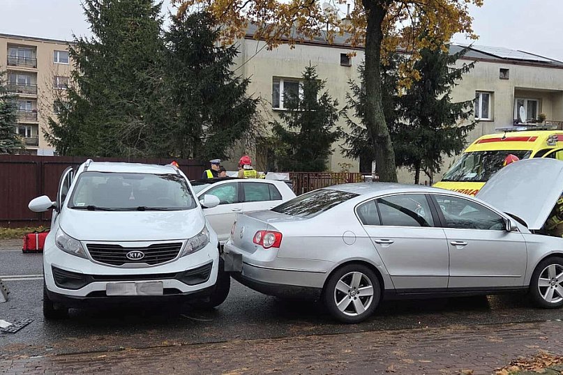 Karambol na Piłsudskiego w Mławie