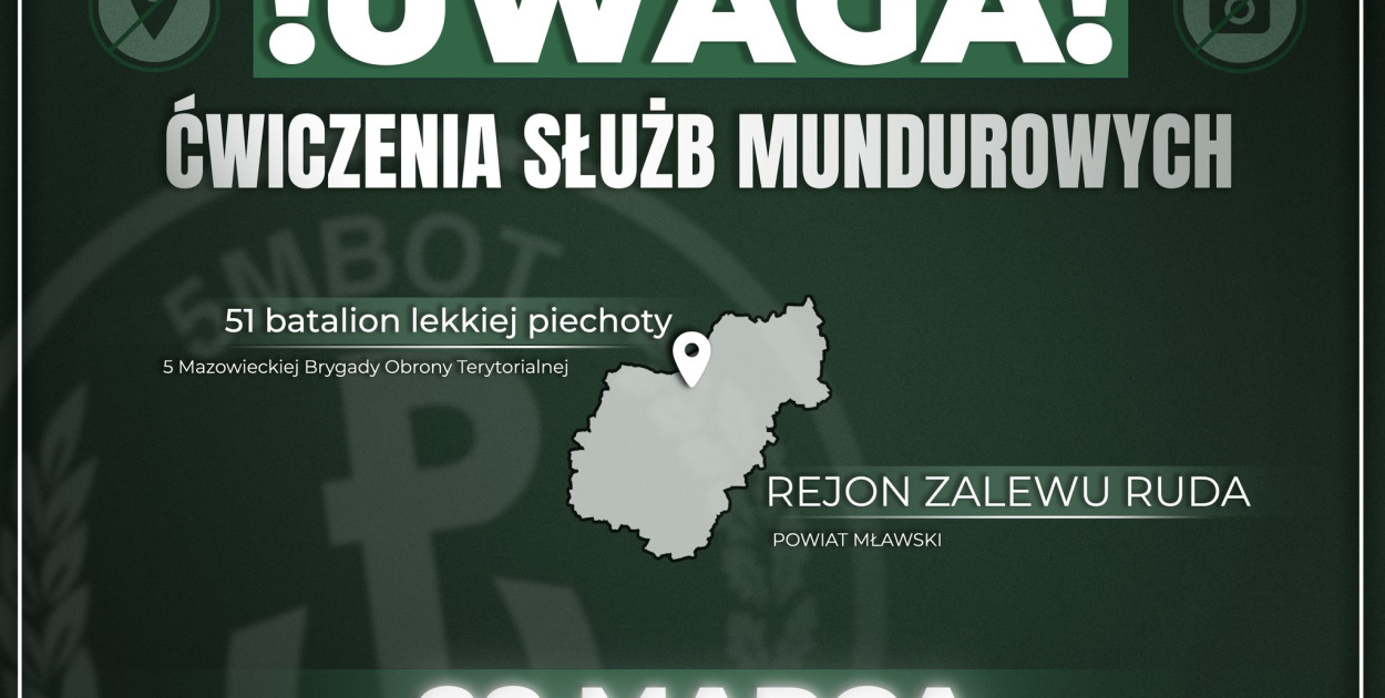 Ćwiczenia wojskowe nad Zalewem Ruda. Wojsko prosi o coś mieszkańców