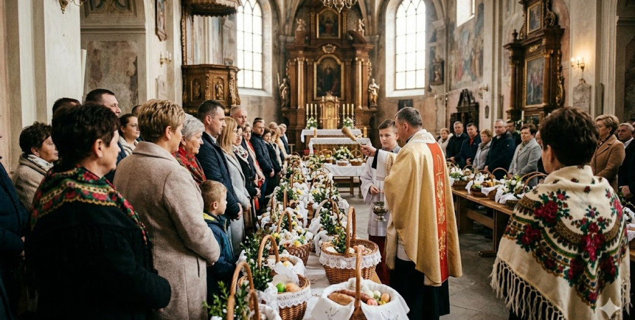 Wielkanoc 2026 w Mławie: Kiedy nabożeństwa, święcenie pokarmów i Rezurekcje