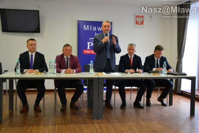Minister Henryk Kowalczyk na spotkaniu w Mławie / fot. portal Nasza Mława