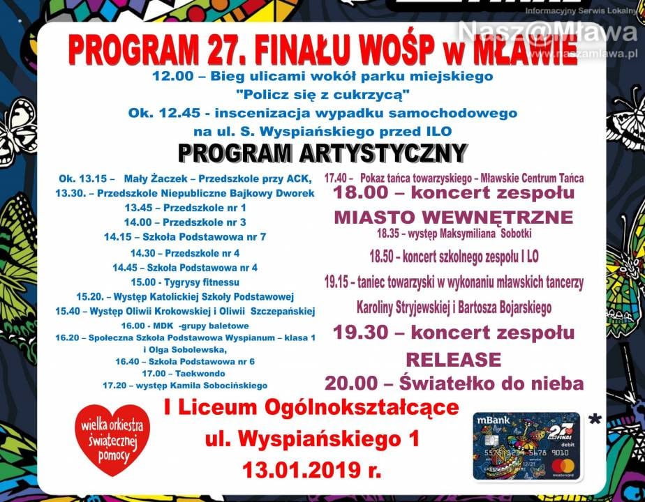 WOSP plakat program 1