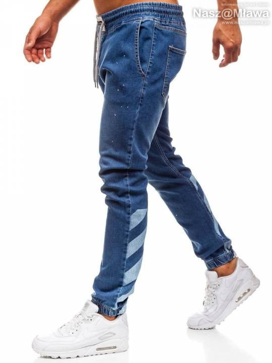 pol pl Spodnie jeansowe baggy meskie niebieskie Denley 2040 69481 1