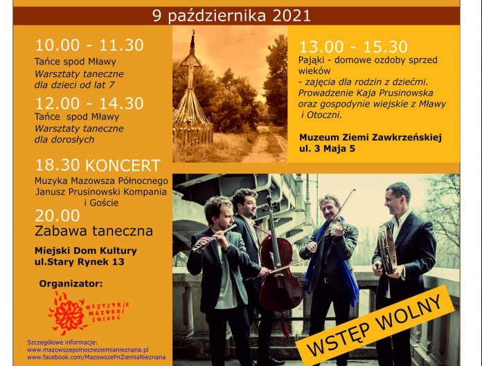 Plakat promujący Festiwal Mazowsze Północne