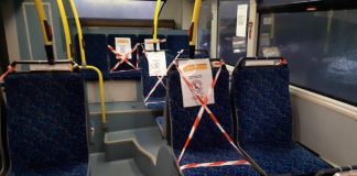 limitowane siedzenia w autobusie