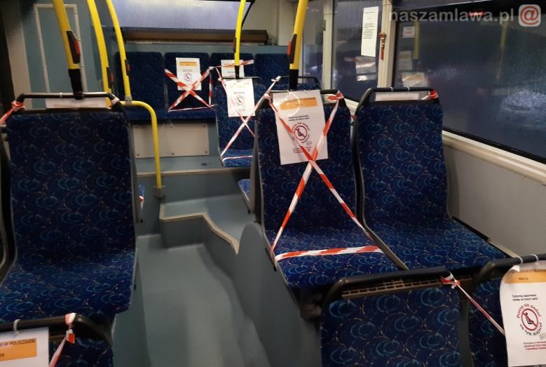 limitowane siedzenia w autobusie