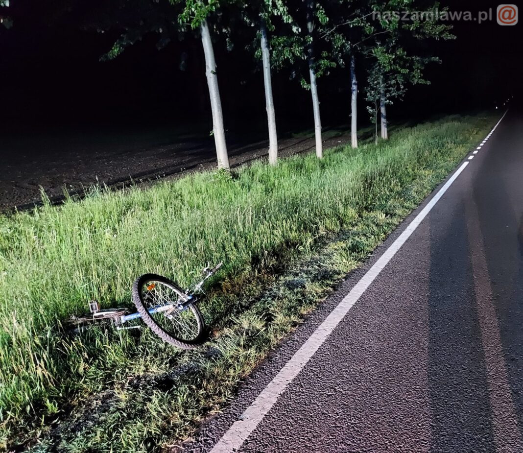 rower po wypadku