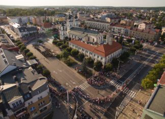 centrum miasta - widok z lotu ptaka