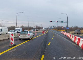 S7 Modlin - Czosnów, nowa organizacja ruchu na moście przez Wisłę